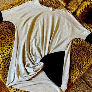 Grey and black top a good staple piece!